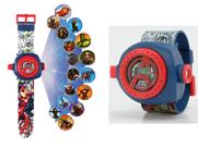 Relógio Projetor Infantil Original Avengers C/ Bateria Relógio Projetor Infantil Original Avengers C/ Bateria