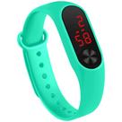 Relógio Pulseira Silicone Digital Led Sport Adulto Infantil Turquesa M3