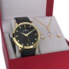 Relogio Pulso Champion Feminino Kit Semi Joia