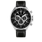 Relógio Pulso Jean Vernier Masculino Couro Preto JV01373