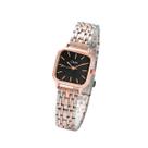 Relógio Quadrado de Aço Inox Mulheres Feminino Moda