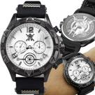 Relogio qualidade premium aço inox masculino preto silicone gladiador branco original presente ajustavel analogico