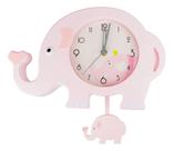 Relógio Quarto Infantil Bebê Menino Menina Elefante 21x34