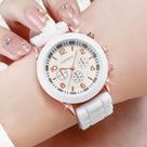 Relógio QUARTZ Silicone Lançamento Presente Dias das Mães Namorados Conjunto Moda Luxo Fashion