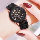 Relógio QUARTZ Silicone Lançamento Presente Dias das Mães Namorados Conjunto Moda Luxo Fashion