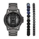 Relógio Relic Rylan ZR97000 Preto 46mm Quartzo Conjunto de Presente