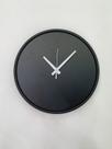 Relógio Round Preto Mostrador Preto Ponteiro Branco 40 Cm