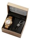 Relogio seculus analogico prata metal dourado 44028gpskda1k1