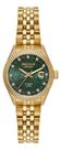 Relógio Seculus Automatico Feminino Dourado Verde Brilho Dourado Dourado Verde