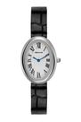 Relógio Seculus Feminino Analógico Vintage Oval Prata Couro Preto 44369L0SVNC2 Relógio Seculus Feminino Analógico Vintage Oval Prata Couro Preto 44369L0SVNC2