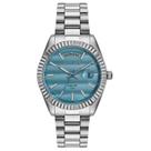 Relógio SECULUS Feminino Catraca Facetada Mostrador Azul REF. 77323L0SVNA2