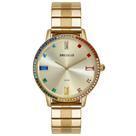 Relógio SECULUS Feminino Cristais Coloridos Dourado Referência: 44253LPSVDS1