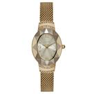 Relógio Seculus Feminino Dourado Oval Lady Luxo Aço