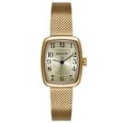 Relogio Seculus feminino dourado quadrado pequeno com numeros classico social pulseira esteira 77342LPSVDS1 Relogio Seculus feminino dourado quadrado pequeno com numeros classico social pulseira esteira 77342LPSVDS1