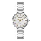 Relógio SECULUS Feminino Prata com Cristais Madrepérola Ref: 44285L0SVNS2