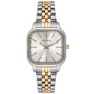 Relogio Seculus feminino quadrado prata e dourado bicolor misto 44284LPSVBS2