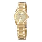 Relógio Seculus Feminino Ref: 20954lpsvda2 Social Dourado