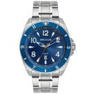 Relógio Seculus Masculino Aço Calendário Prata 77259G0SVNA1