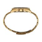 Relógio Seculus Masculino Aço Dourado Visor Preto Elegante