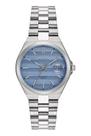Relógio Seculus Masculino Analógico Automático Safira Aço Prata Fundo Azul 40mm 77313G0SVNA2