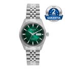 Relogio Seculus masculino Automatico mostrador verde aço inox antialérgico 2 Anos de Garantia 77361G0SVNA3