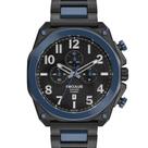Relógio Seculus Masculino Cerâmica Azul Preto Cronografo Preto Azul Preto