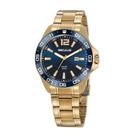 Relógio Seculus Masculino de Aço Dourado Relógio Seculus Masculino de Aço Dourado