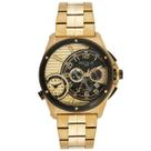 Relógio Seculus Masculino Dourado Cronógrafo Aço Multi 20911gpsvha4
