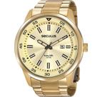 Relógio Seculus Masculino Dourado Long Life 20786GPSVDA2 Analógico 5 Atm Cristal Mineral Relógio Seculus Masculino Dourado Long Life 20786GPSVDA2 Analógico 5 Atm Cristal Mineral