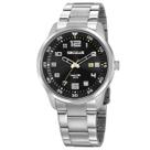 Relógio Seculus Masculino Prata com Pulseira de Aço Original