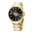 Relógio Seculus Masculino Ref: 44116gpsvda2 Maçonaria Dourado