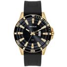 Relógio Seculus Masculino Robusto Silicone Dourado 44226GPSVDU3