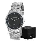 Relógio Seculus Masculino Slim Prateado de Pulso Original