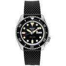 Relógio Seiko SRPD95 masculino com mostrador preto com moldura e pulseira pretas Relógio Seiko SRPD95 masculino com mostrador preto com moldura e pulseira pretas