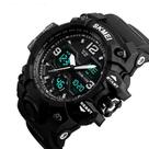 Relógio skmei 1155 b masculino, esporte, preto, borracha, prova d'água, casual, digital e analógico. Relógio skmei 1155 b masculino, esporte, preto, borracha, prova d'água, casual, digital e analógico.