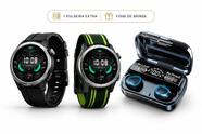 Relógio Smartwatch Ecossistema, Xiaomi, Haylou Solar Neo A Prova D agua Original Mais Fone Bluetooth Com POWER BANK e Pulseira Extra