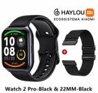 Relógio Smartwatch Ecossistema Xiaomi,Haylou Watch 2 Pro A Prova Dagua Pulseira Extra Conectividade IOS ou Android