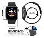 Relogio Smartwatch Feminino Digital 2 Pulseiras Android IOS
