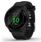 Relógio.Smartwatch.Garmin.Forerunner 55 Amoled Bluetooth, GPS Integrado, confortável e moderno Preto