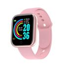 Relógio Smartwatch Inteligente Y68 D20 Android iOS Bluetooth -Rosa