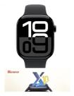 Relogio Smartwatch S10 Serie Preto 10 Chatgpt Original Resistente A Agua Troca Pulseiras e Foto de Fundo Original
