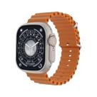 Relógio Smartwatch W69 Series 9 Microwear 2025 Nfc Prateado Laranja