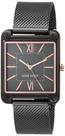 Relógio social feminino de quartzo Nine West Gunmetal Mesh 18 cm
