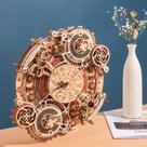 Relógio Steampunk de madeira modelo ROBOTIME 3D Puzzle para adultos