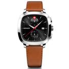 Relógio Suíço Wenger Vintage Classic Chrono Pulseira de Couro 01.1933.102