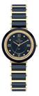 Relogio technos analogico azul ceramica azul/dourado 2036mrp/1a