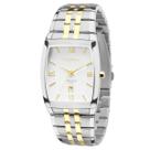 Relogio technos analogico branco metal misto 1n12mq/5b cor:prata