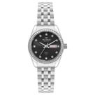 Relogio technos automatico preto aço prata nh06ah/1p cor:prata