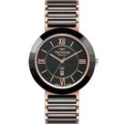 Relógio Technos Ceramic Preto e Rose Feminino 2015BBV/9P
