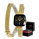Relógio Technos Feminino de Pulso Pulseira Aço 2 voltas Relógio Technos Feminino de Pulso Pulseira Aço 2 voltas